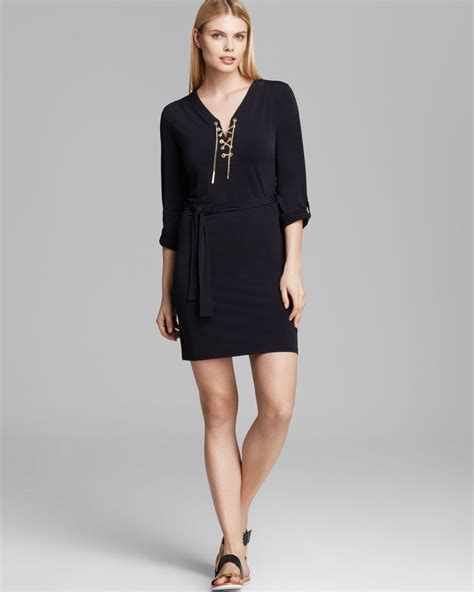 michael kors chain lace up dress|michael kors dresses.